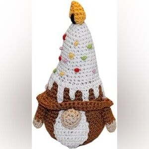 Crochet Gnome Dog Toy or could be Ornament